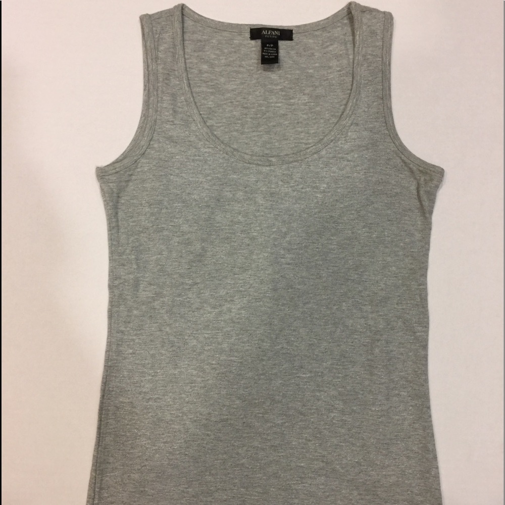 ALFANI Grey Tank Top